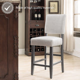 Leick Home 10086BB/HG Upholstered Back Counter Height Stool