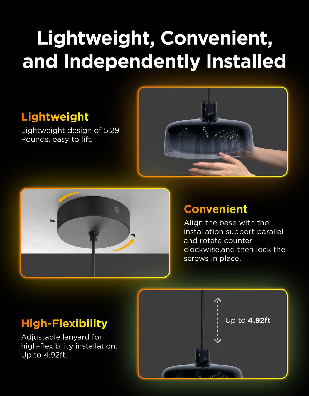 RGBIC Smart Pendant Light for Kitchen Island