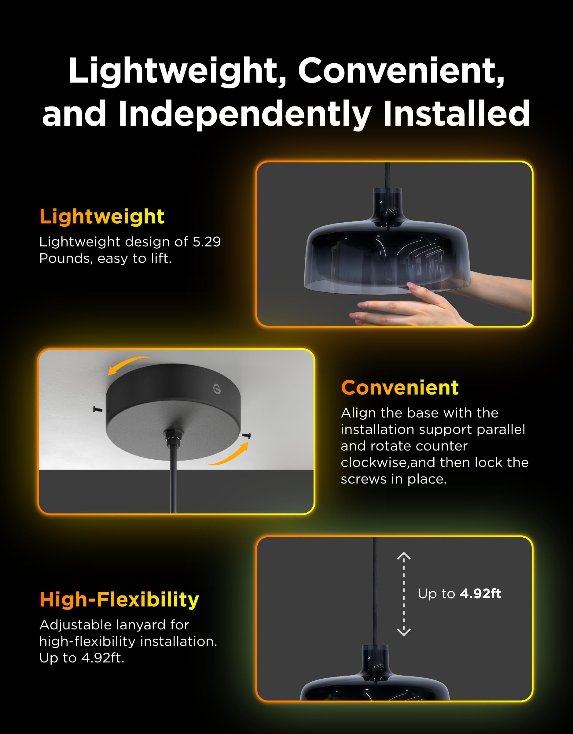 RGBIC Smart Pendant Light for Kitchen Island