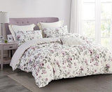 Comforter King Size, 600 Thread Count Cotton White Printed