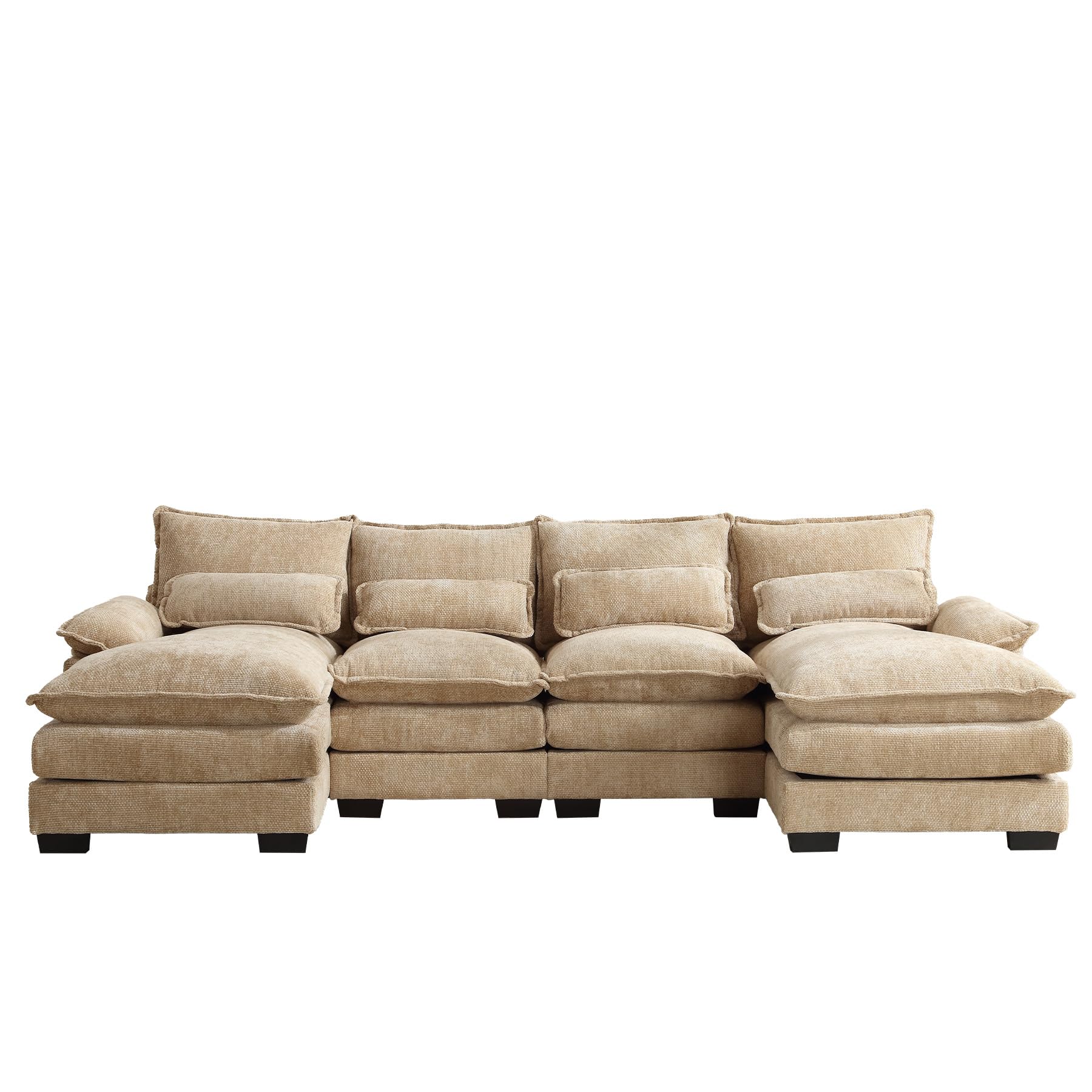 Modern Chenille Modular Comfy  Sofa Cloud Couch for Living Room