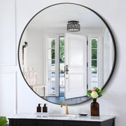 Black Round Mirror, Round Bathroom Mirror , Round Mirror