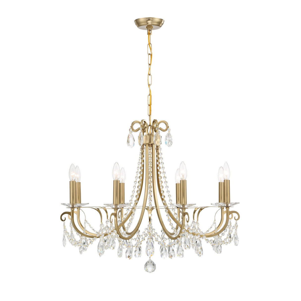 Othello 8 Light Polished Chrome Chandelier