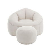 Bean bag sofa chair with foam padded velvet bean bag chair
