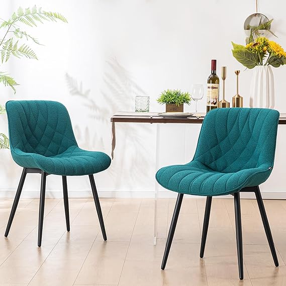 Dining Chairs Set of 2 Mid Century Modern Kitchen Chair Comfortable