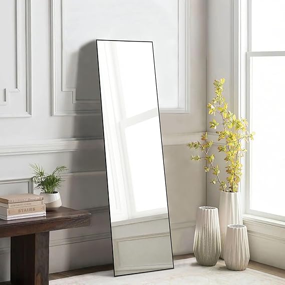 Arched Full Length Mirror with Stand,  Floor Mirror