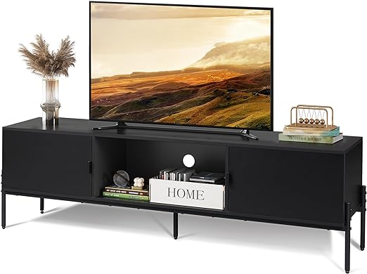 Modern TV Stand for 65 Inch TV, Mid Century Entainment Center with Storage