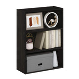Pasir 3-Tier Open Shelf Bookcase, Dark Espresso