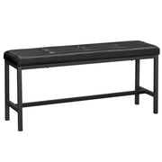 Dining Table Bench, Ottoman Bench with PU Leather Padded Seat