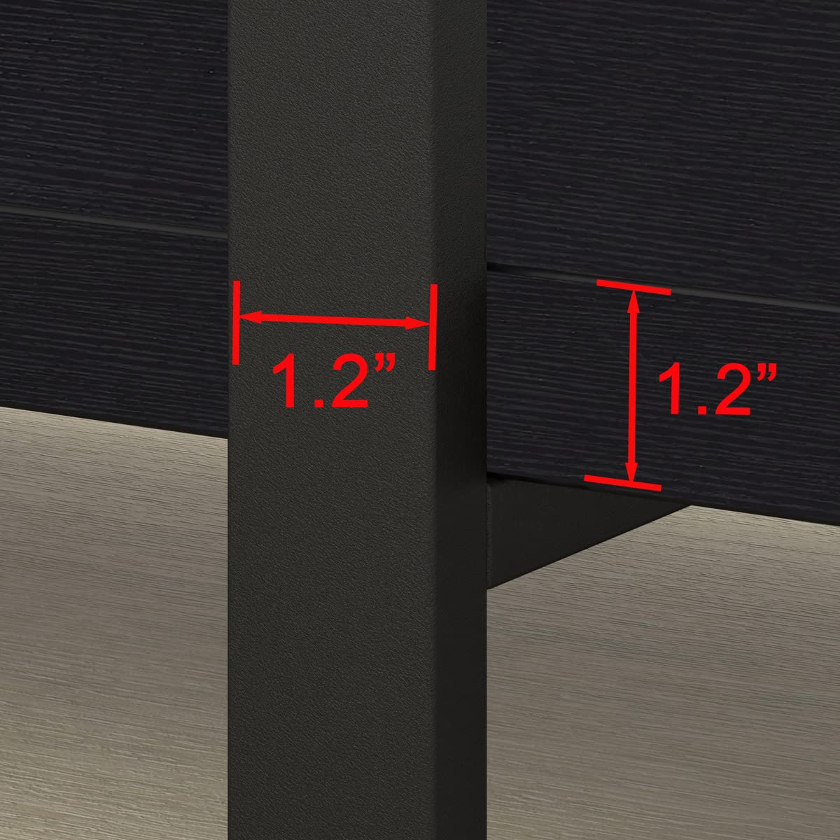 HSH 5 Tier Tall Black Bookshelf, Wood and Metal Storage Book Rack, Industrial Modern Etagere 5 Shelf Bookcase, Large Wide Open Display Book Shelf for Bedroom Living Room Office, Bookshelves Heavy Duty