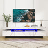 70IN White TV Stand for 75/80 inch TV,Modern LED TV Stand