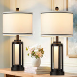 Modern Table Lamps for Living Room, Industrial Beside Lamps