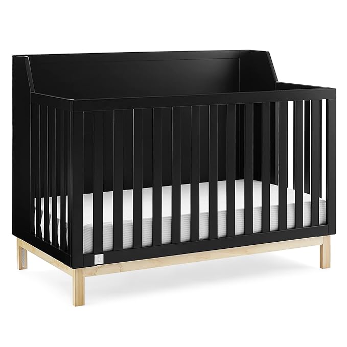 Oxford 6-in-1 Convertible Crib - Greenguard Gold Certified, Ebony/Natural