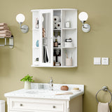 Bathroom Cabinet with Single Mirror Door Wall Mount Medicine Cabinet