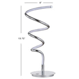 JYL7026A Scribble 19.75" Modern Dimmable Metal Integrated LED Table Lamp Contemporary,Minimalist,Modern,