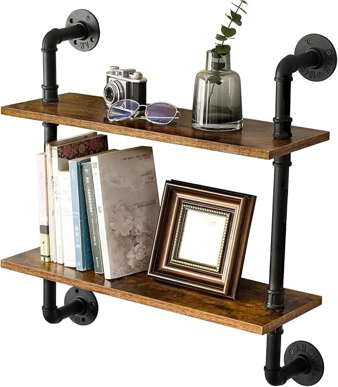 Storage Organiser Rack Wall Mount Book Shelf Floating Decorative Shelving Unit