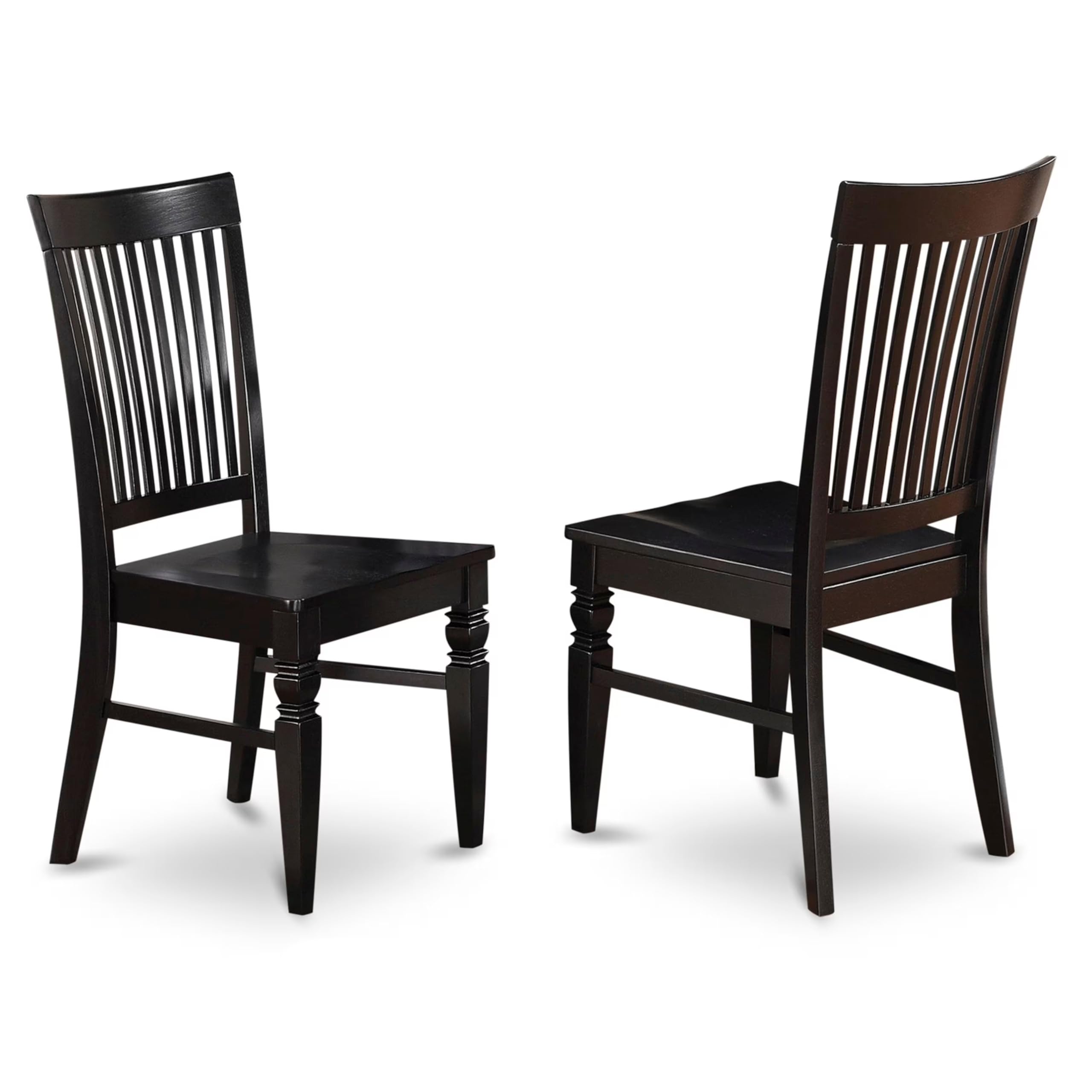 BLK-W 7 Piece Kitchen Table & Chairs Set Consist of a Rectangle Dining Room Table and 6