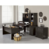 Broadstreet 65"W Hutch For U-Shaped Desk, Walnut