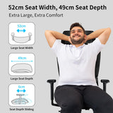 Ergonomic Office Chair with 3D Armrest, Big and Tall Computer Desk Chair