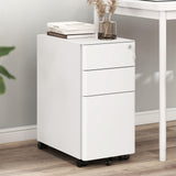 3-Drawer File Cabinet, Lockable Mobile Filing Cabinet for A4/Letter/Legal Size Folder