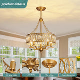 Crystal Chandelier Modern 5-Light Crystal Chandelier Light Fixtures Dining Room