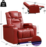 Power Recliner Chair Electric Home Theater Seating with USB Port