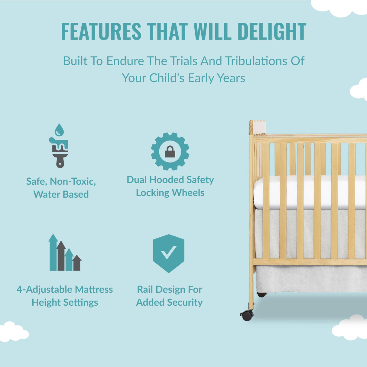 Carson Classic 3-in-1 Convertible Crib in Natural