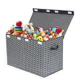 Toy Box Chest with Flip Lid, Toy Storage Organizers Bin Boxes Basket with Sturdy Handles