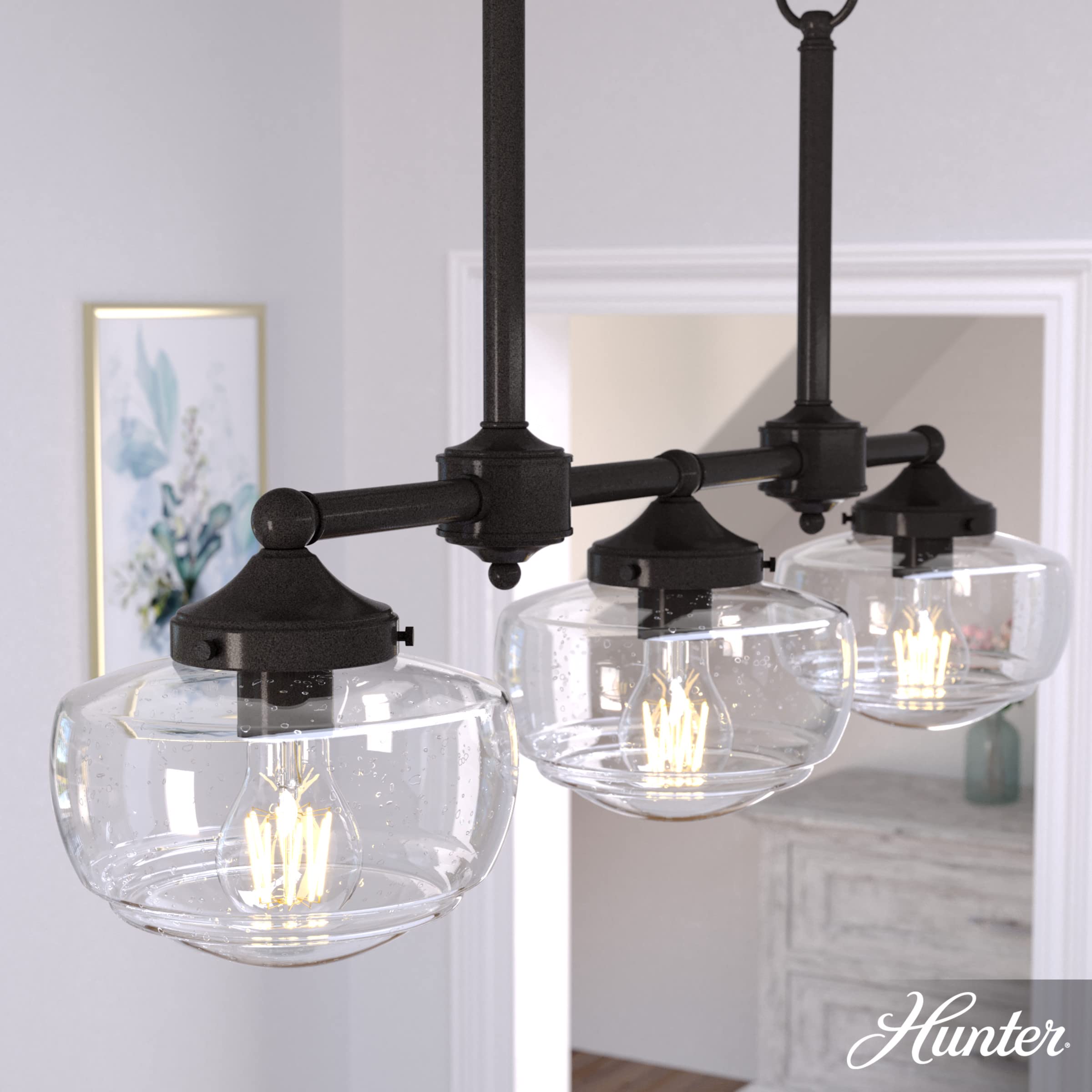 Saddle Creek 3-light Noble Bronze, Large Chandelier, Dimmable