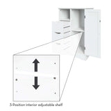 Ashland 1-Door, 3-Drawer Floor Cabinet, One Size, White