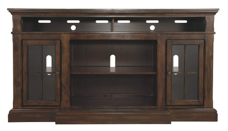 Roddinton Traditional TV Stand With Fireplace Option Fits TVs up to 70", 2 Cabinets