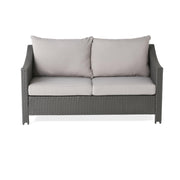 Weather Faux Rattan Loveseat