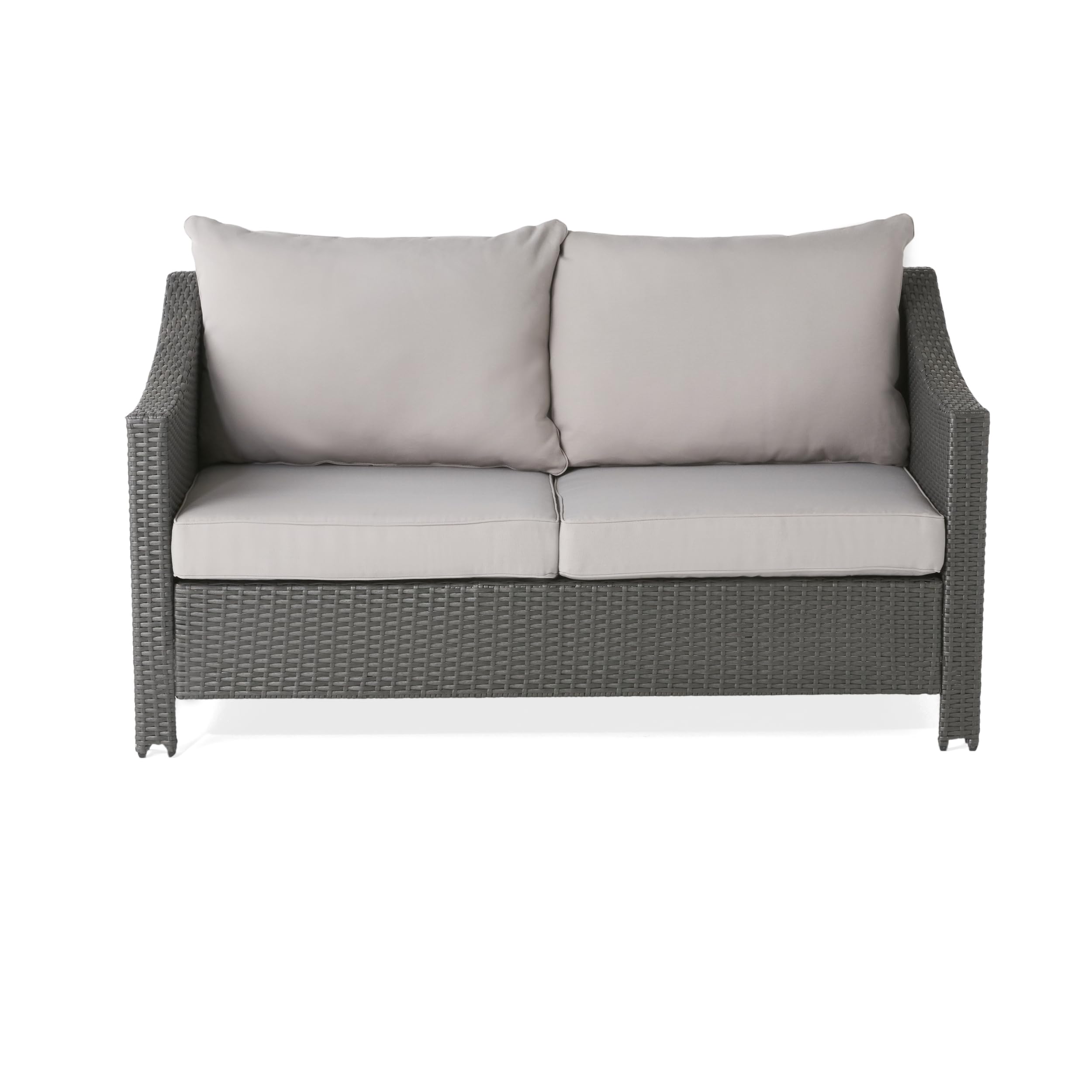 Weather Faux Rattan Loveseat