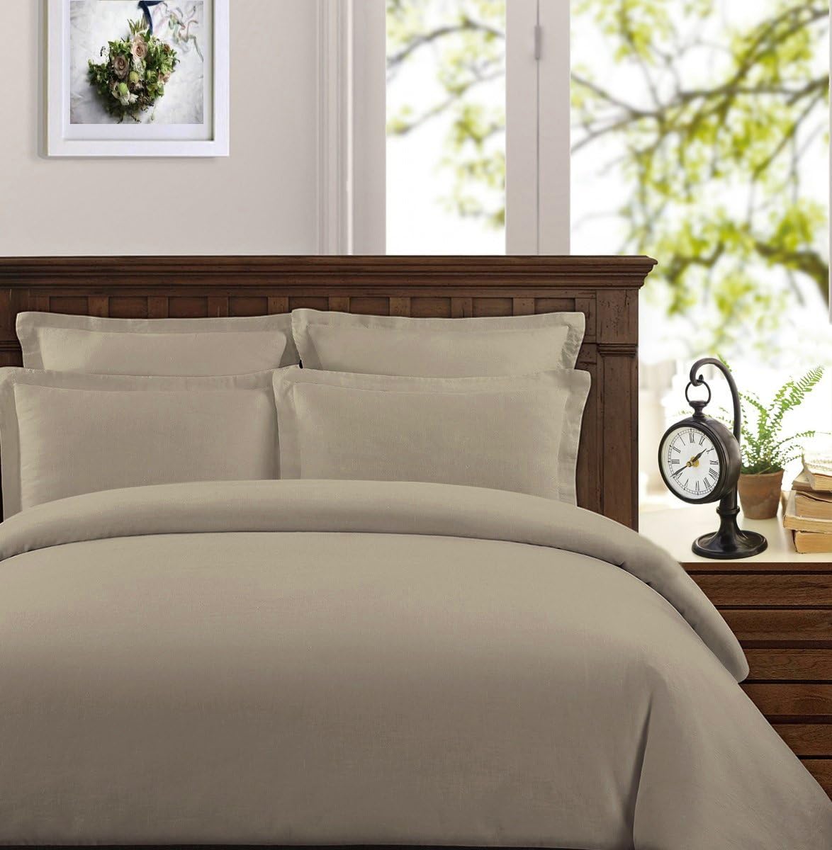 Duvet Cover Set with 2 Pieces, 415 Thread Count, Percale