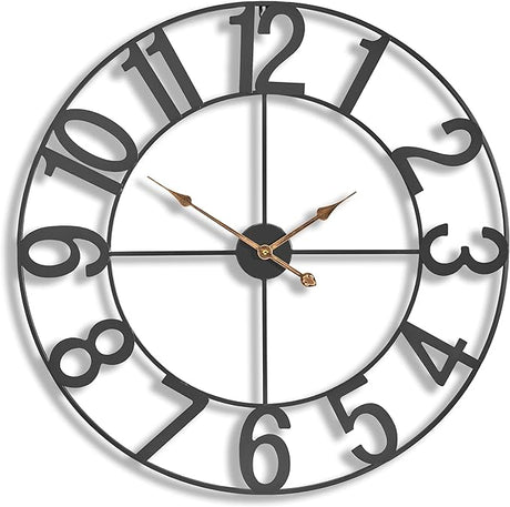 Large Wall Clock for Living Room Decor - Wall Clock for Kitchen - 24 inch (60 CM) Wall Clock Decorative