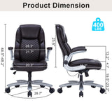 Ergonomic Executive Office Chair with Adjustable Lumbar Support