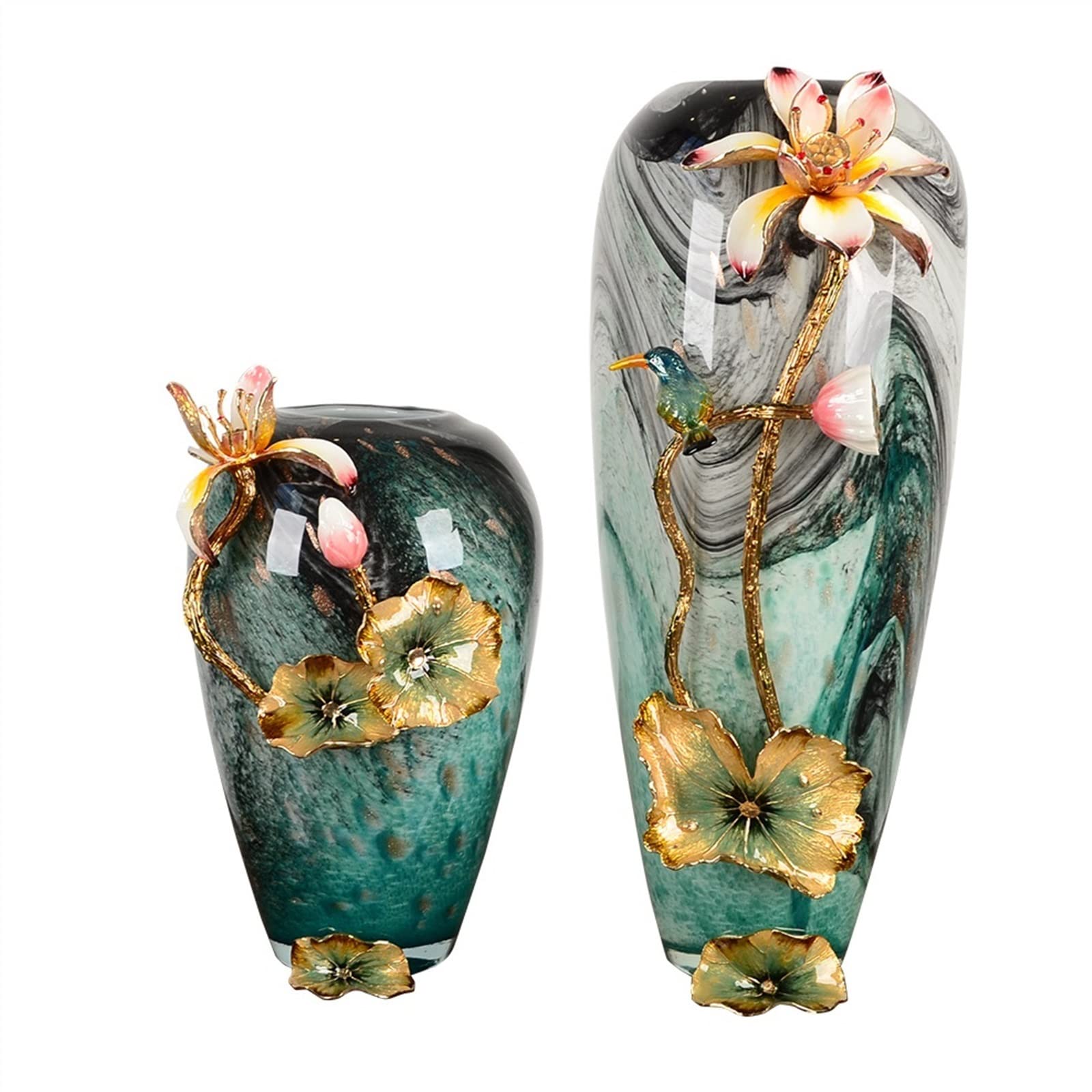 Decorative Vase Ceramic Flower Vases Enamel Colored Glass Vase Decoration