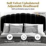 Queen Bed Frame with Headboard for Adjustable Bed,