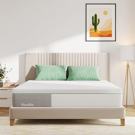 King Size Mattress, 12 Inch Gel Memory Foam King Mattress for Cool Night Sleep & Pressure Relief,