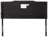 Satish Upholstered Channel Stitched Headboard in Light Grey