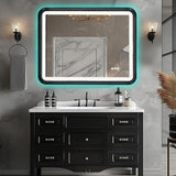 60 x 36 LED Bathroom Mirror RGB Backlit, Lighted Bathroom Mirror for Wall WRGB Backlit