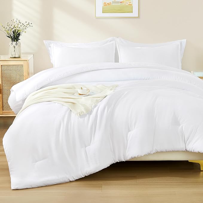 Sage Green California King Comforter Set - 7 Pieces Bed in a Bag Cal King Bedding