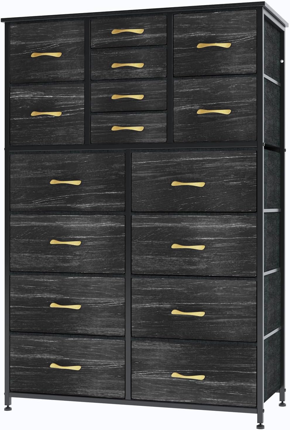 16 Drawers Dresser for Bedroom, Tall Dressers & Chests of Drawers with Wood Top