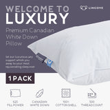 Cloud Natural Canadian White Down Luxury Sleeping Pillow - 625 Fill Power