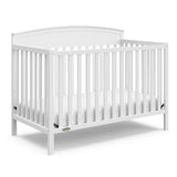 Benton 5-in-1 Convertible Crib with Drawer (Black) - Converts from Baby Crib to Toddler Bed,