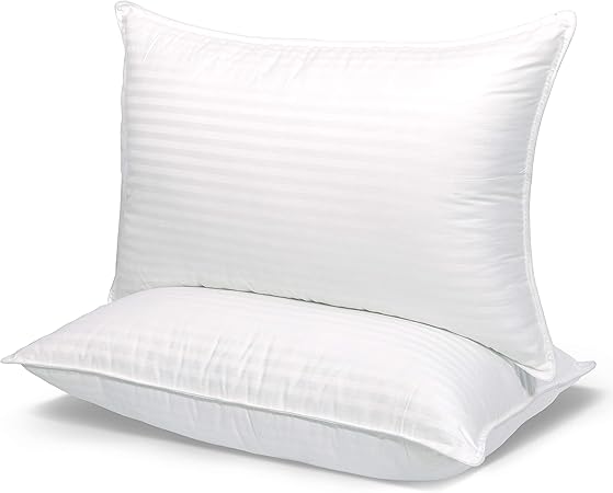 Queen Size Bed Pillows Set of 2, Plush Hotel Quality Pillows