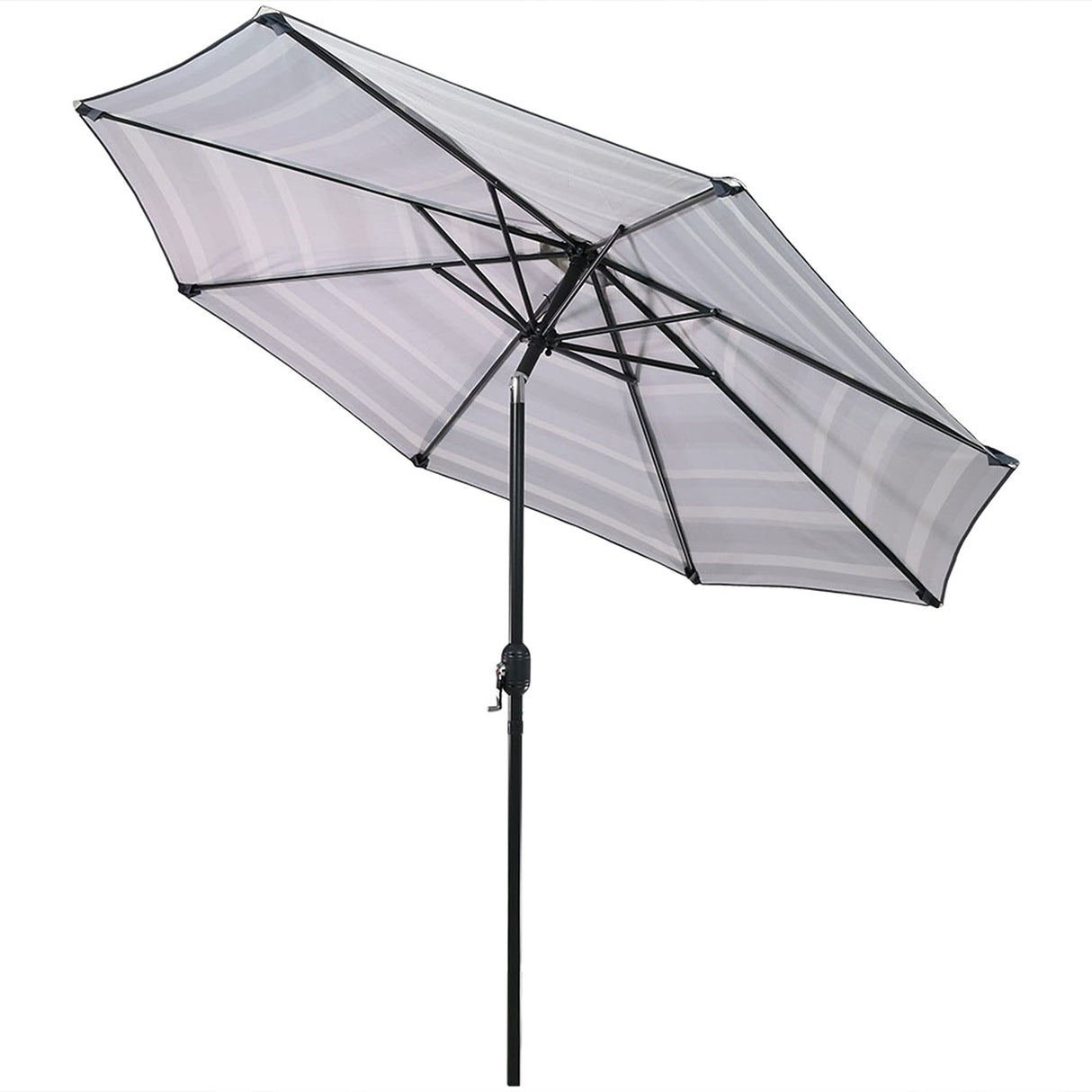 9-Foot Patio Umbrella with Push Button Tilt and Crank