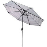 9-Foot Patio Umbrella with Push Button Tilt and Crank