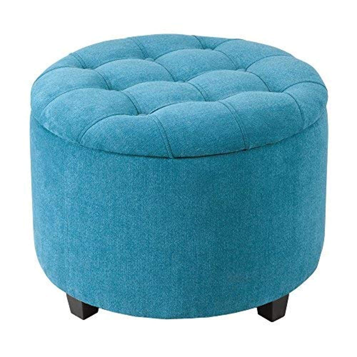 Sasha Round Ottoman with Shoe Holder Insert – Bircata
