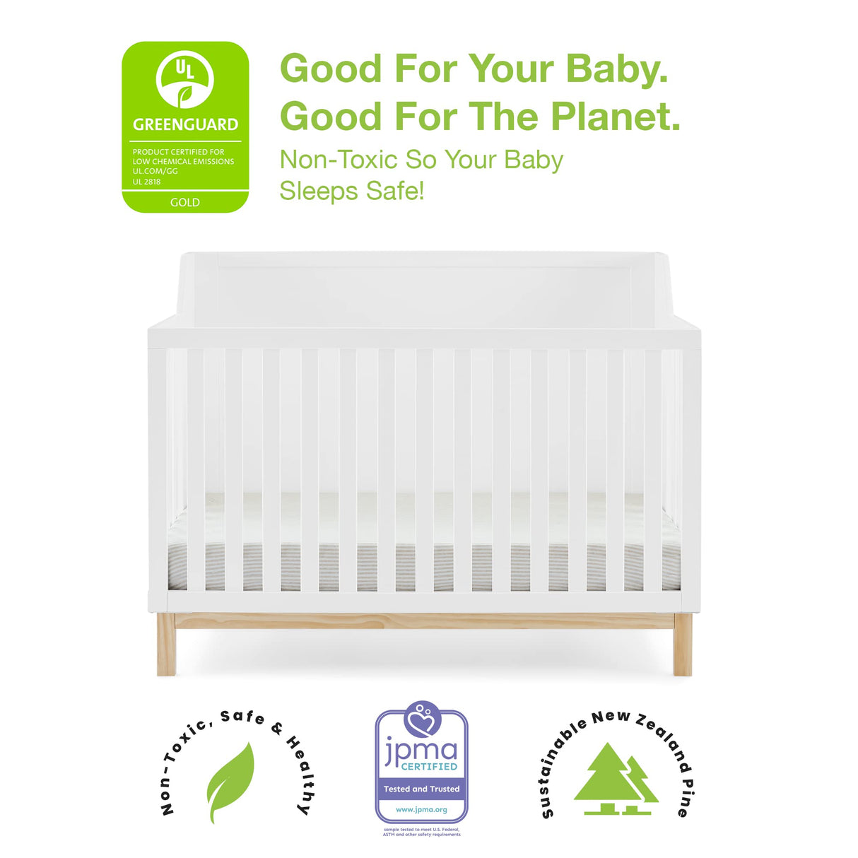 Gap babyGap Oxford 6-in-1 Convertible Crib - Greenguard Gold Certified